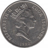 Монета. Острова Кука. 20 центов 1992 год. ав.