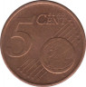 Монета. Германия. 5 центов 2011 год (G). рев.