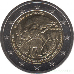Монета. Греция. 2 евро 2013 год. 100 лет присоединения Крита.
