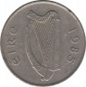 Монета. Ирландия. 10 пенсов 1985 год. рев.