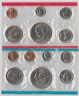 Монета. США. Годовой набор 1973 год. Монетные дворы P и D. ав.