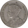 Монета. Новая Зеландия. 1/2 кроны 1935 год. рев.