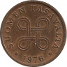 Аверс.Монета. Финляндия. 5 пенни 1976 год.