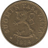Аверс. Монета. Финляндия. 20 пенни 1974 год.