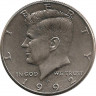 Монета. США. 50 центов 1992 год. Монетный двор P. ав.