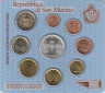Монета. Сан-Марино. Набор разменных монет в буклете. 2005 год. ав.