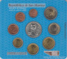 Монета. Сан-Марино. Набор разменных монет в буклете. 2005 год. рев.