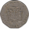 Монета. Ямайка. 50 центов 1989 год. рев.