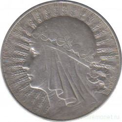 Монета. Польша. 10 злотых 1933 год.
