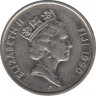 Монета. Фиджи. 5 центов 1990 год. ав.