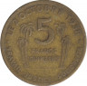 Монета. Гвинея. 5 франков 1959 год. рев.