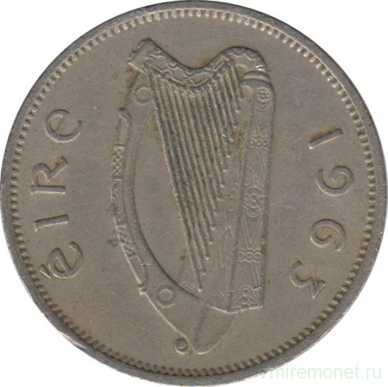 Монета. Ирландия. 6 пенсов 1963 год. 
