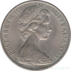 Монета. Австралия. 20 центов 1975 год.