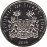 Монета. Сьерра-Леоне. 1 доллар 2019 год. Буйвол. рев.