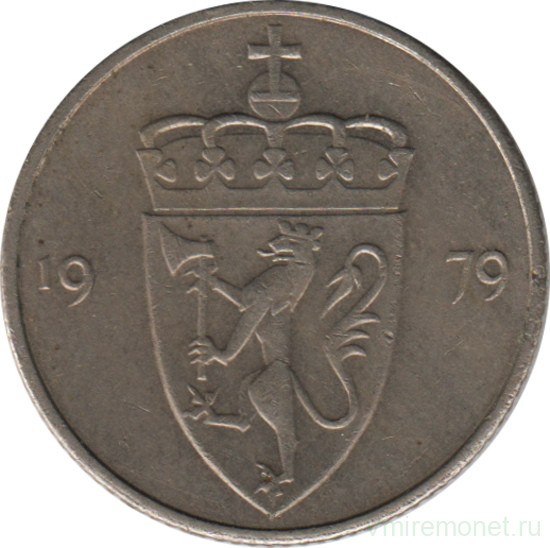 Монета. Норвегия. 50 эре 1979 год.