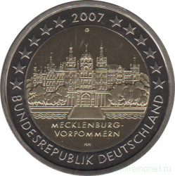 Монета. Германия. 2 евро 2007 год. Мекленбург (G).