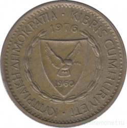 Монета. Кипр. 25 милей 1976 год.