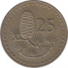 Монета. Кипр. 25 милей 1976 год. рев.