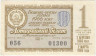 Лотерейный билет. СССР. МФ Украинской ССР. Денежно-вещевая лотерея 1966 год. Выпуск 1.