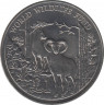 Монета. Кипр. 1 фунт 1986 год. 25 лет Всемирному фонду дикой природы. ав.