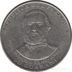Монета. Парагвай. 1000 гуарани 2008 год.