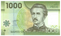 Банкнота. Чили. 1000 песо 2010 год. Тип 161а.