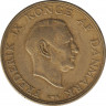  Монета. Дания. 2 кроны 1957 год. рев.