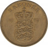  Монета. Дания. 2 кроны 1957 год. ав.