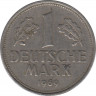 Монета. ФРГ. 1 марка 1969 год. Монетный двор - Гамбург (J). ав.