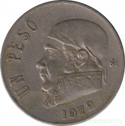Монета. Мексика. 1 песо 1972 год.