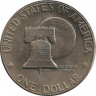 Реверс. Монета. США. 1 доллар 1976 год. 200 лет независимости.