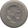  Монета. Швейцария. 10 раппенов 1969 год. ав.