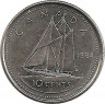 Монета. Канада. 10 центов 1994 год. ав.