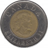 Монета. Канада. 2 доллара 2008 год. 400 лет основания города Квебек. рев.
