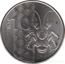 Монета. Вануату. 10 вату 2015 год.
