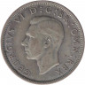 Монета. Великобритания. 1/2 кроны (2.5 шиллинга) 1939 год.
