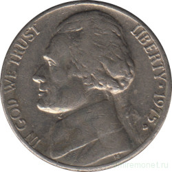 Монета. США. 5 центов 1975 год. Монетный двор D.