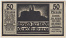 Бона. Нотгельд. Германия. Город Кведлинбург. 50 пфеннигов 1921 год. Вариант 1087.3.а.1. ав.