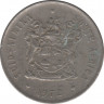 Монета. Южно-Африканская республика (ЮАР). 20 центов 1972 год. ав.