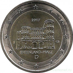 Монета. Германия. 2 евро 2017 год. Рейнланд-Пфальц  (J).