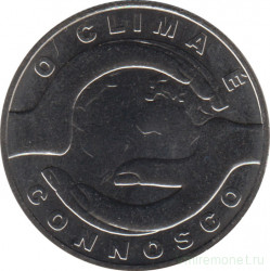 Монета. Португалия. 2,5 евро 2015 год. Изменение климата.