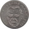 Монета. ФРГ. 2 марки 1992 год. Людвиг Эрхард. Монетный двор - Гамбург (J). ав.