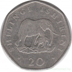 Монета. Танзания. 20 шиллингов 1991 год.