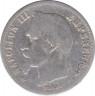 Монета. Франция. 50 сантимов 1868 год. А. рев.