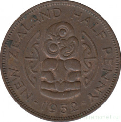 Монета. Новая Зеландия. 1/2 пенни 1952 год.