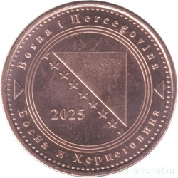 Монета. Босния и Герцеговина. 50 фенингов 2025 год.