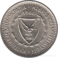 Монета. Кипр. 25 милей 1980 год.