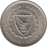 Монета. Кипр. 25 милей 1980 год. ав.