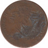 Монета. Бельгия. 2 сантима 1871 год. (des Belges). ав.