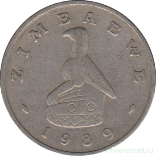 Монета. Зимбабве. 10 центов 1989 год.
